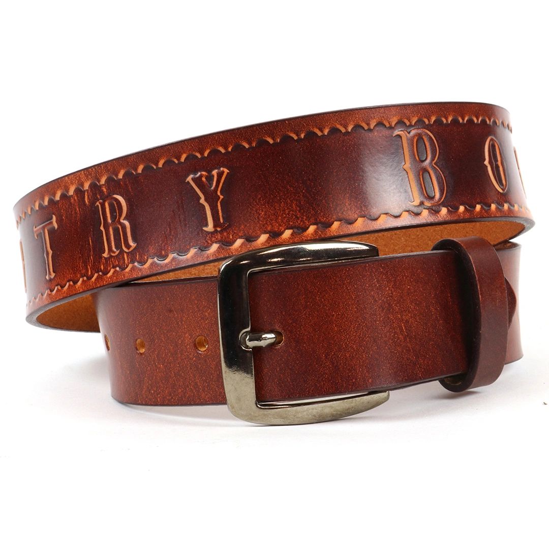 B1021 RockinLeather Marbled Cowhide COUNTRY BOY Belt Size 46
